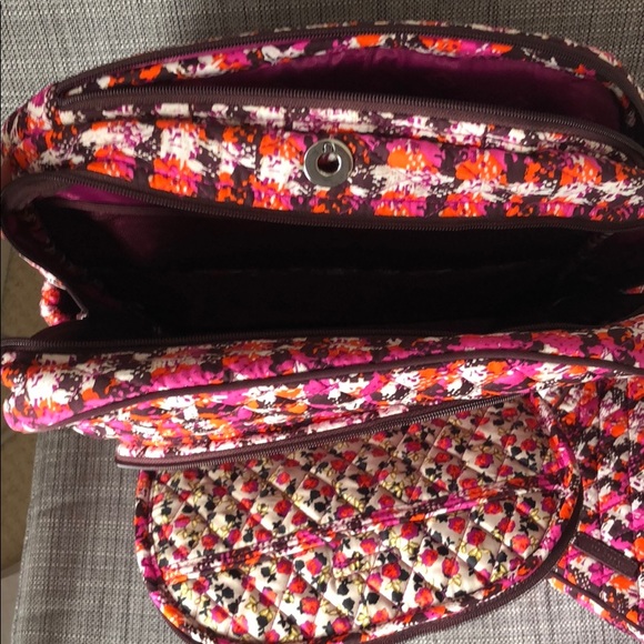 Vera Bradley campus backpack and lunch brunch bag set Houndstooth Tweed - Picture 10 of 13